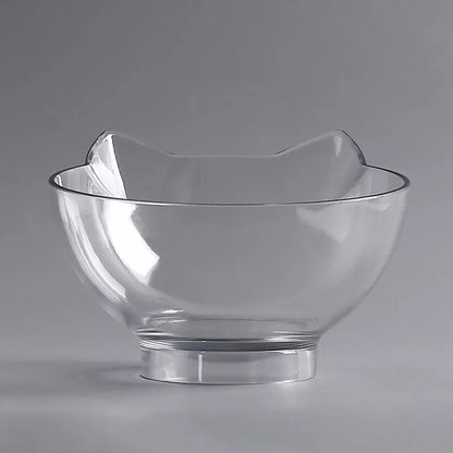 Cat Double Bowl Cat Food Bowl Protects Cervical Vertebra Pets Gym From House Single transparent bowl