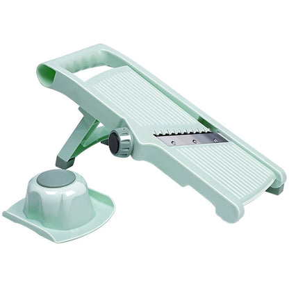 Cutting Potato Slicer Shredder Multifunctional Fruit Julienne Slicer Kitchen dealsniper-net Mint Green Chopper