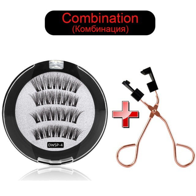 Quantum Magnetic False Eyelash Clip Set Eye Makeup Tool Beauty DealSniper.net DWSP4 With Eyelash Curler