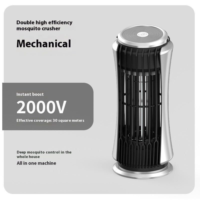 Wall-mounted Electric Shock Mosquito Killing Lamp House DealSniper.net Mechanical Model Starry Silver