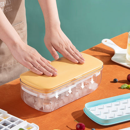 Ice Cube Tray With Storage Box Quick Demould Ice Cube Moulds Deals DealSniper.net