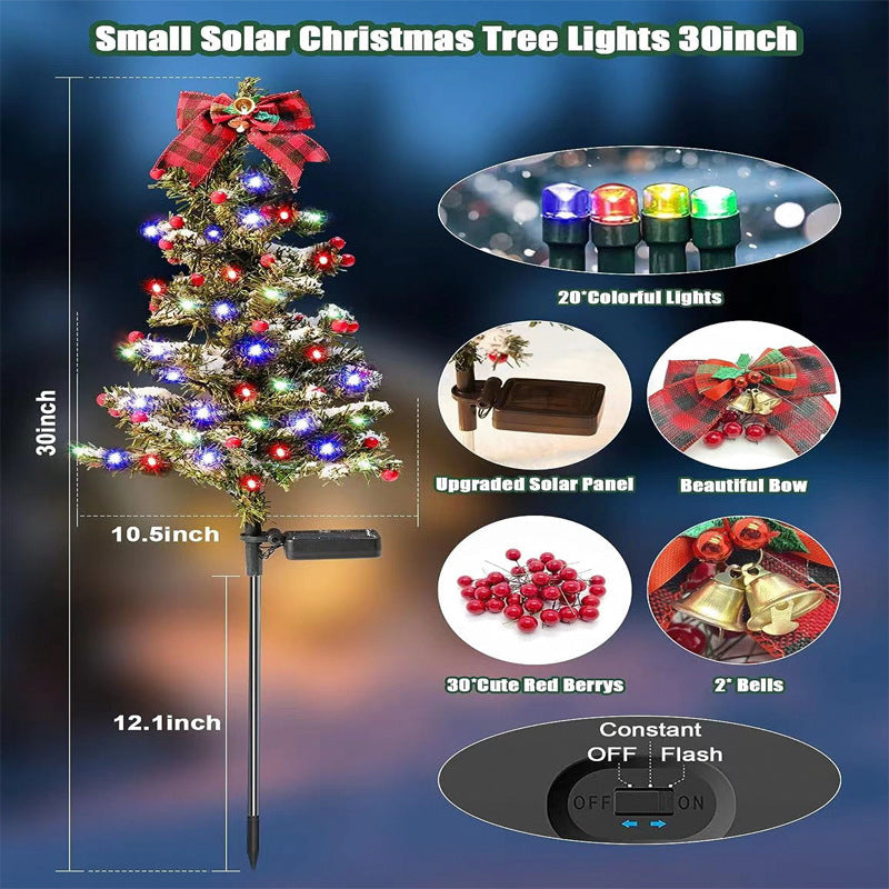 Waterproof Outdoor Christmas Decorations Solar Yard Decor Garden dealsniper-net