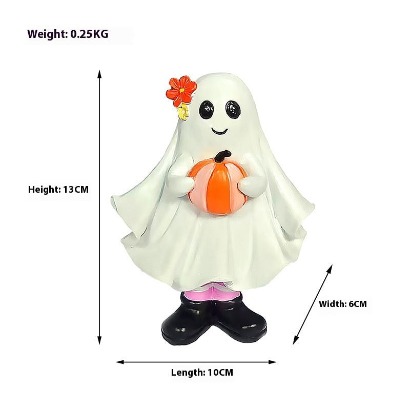 Halloween Decorations Cute Ghost Desktop Ornaments Holidays DealSniper.net B
