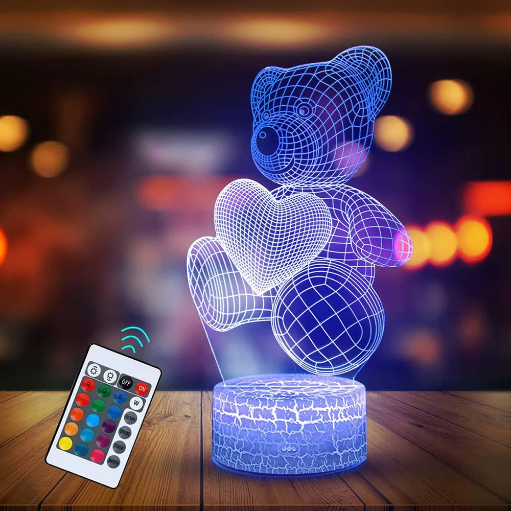 3D Lamp Acrylic USB LED Night Lights Neon Sign Lamp Home Decor dealsniper-net