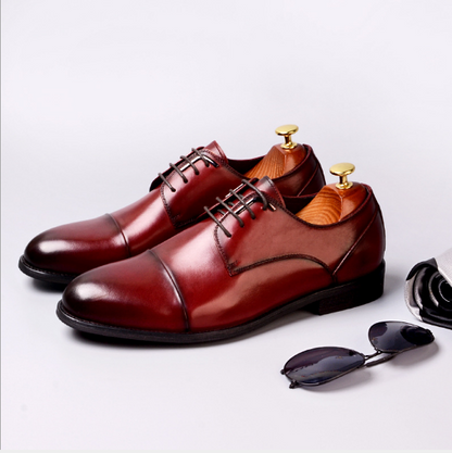 Men's business leather dress shoes, youth shoes, men