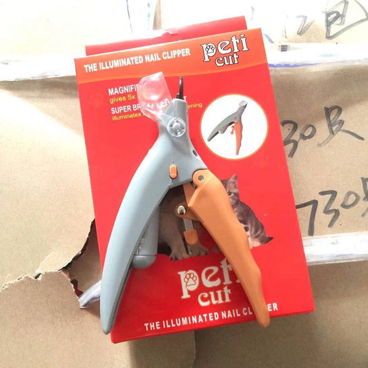 Pet LED With Light Nail Scissors Dogs And Cats Cleaning Pets Gym From House Color Box Package