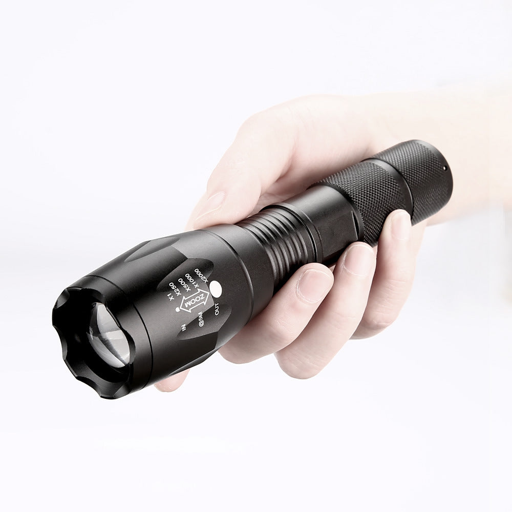 Portable Mini Flashlight LED ZOOM Torch Hunting Flashlight