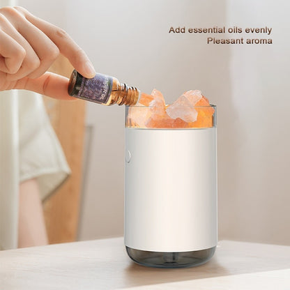 Air Humidifier Crystal Salt Stone Desktop Aromatherapy Essential Oil