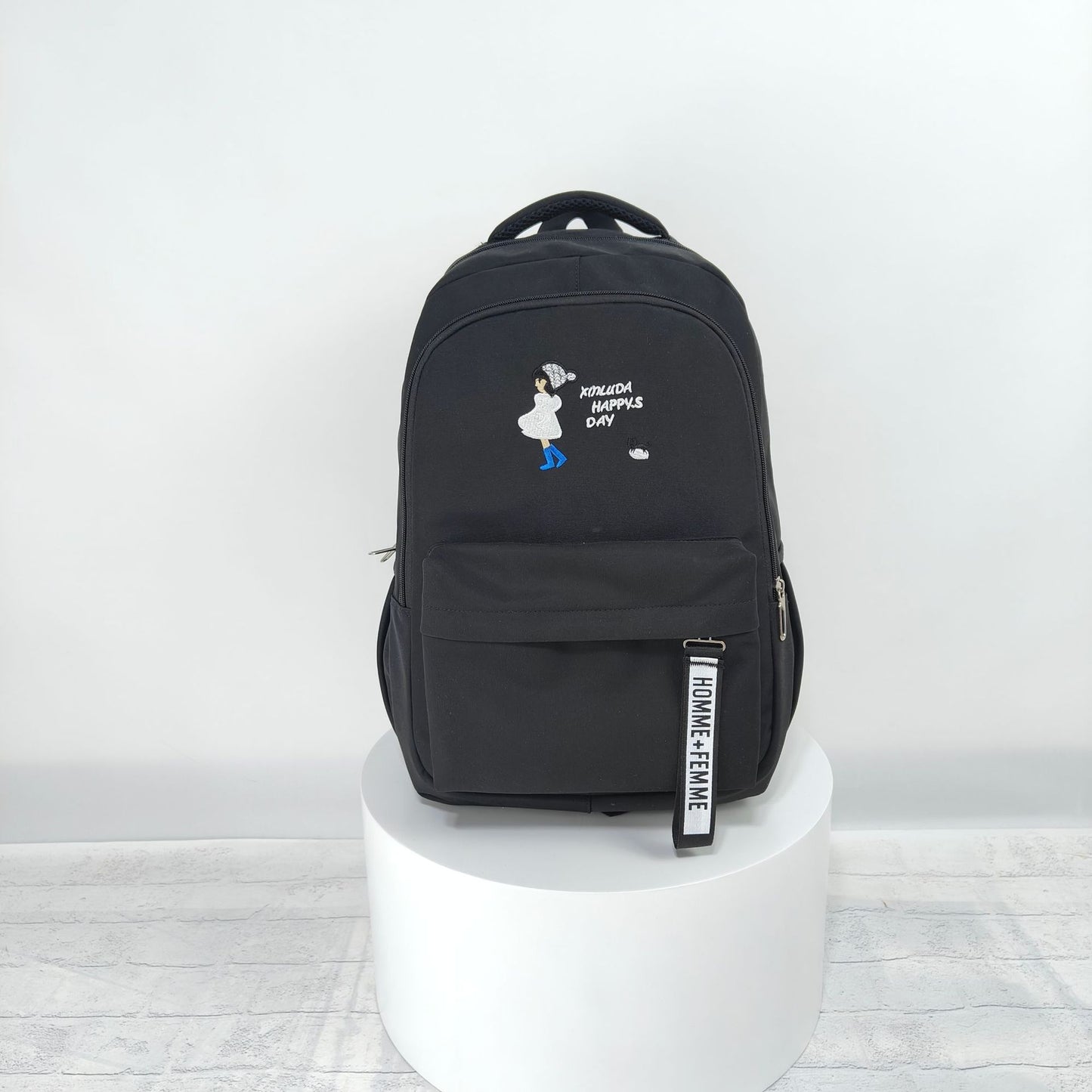Schoolbag Fashion Casual Large Capacity Multi-functional Backpack Men DealSniper.net Black 3style 45x30x15cM