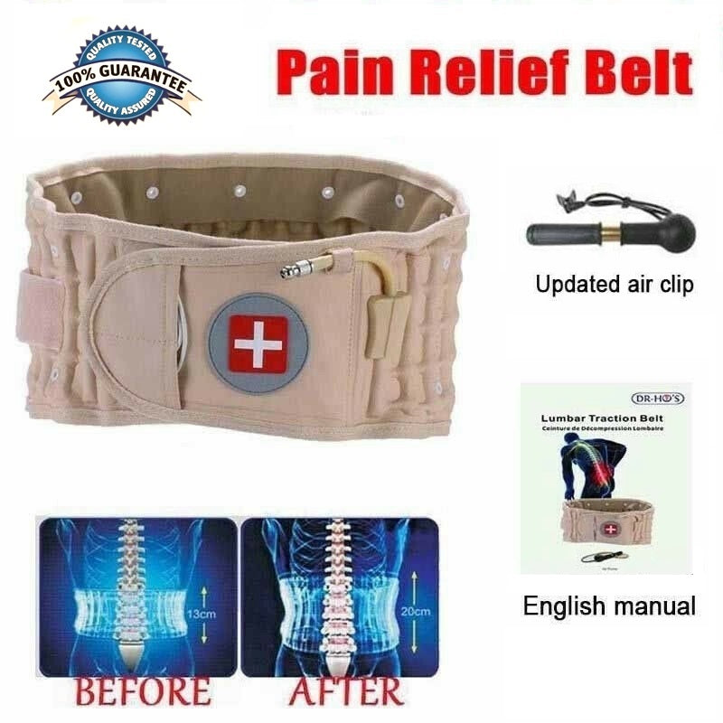 Lumbar Spinal-air Decompression Back Belt Gadgets dealsniper-net