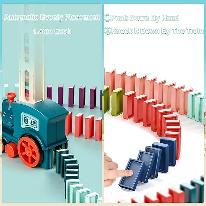 Dominoes Automatic Domino Train Toy Set