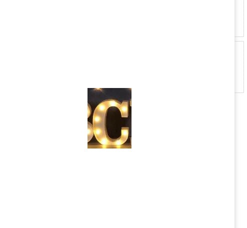 Luminous LED Letter Number Night Light English Alphabet Number Home Decor DealSniper.net Always lit C