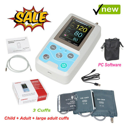 CONTEC ABPM50 Handheld 24hours Ambulatory Blood Pressure