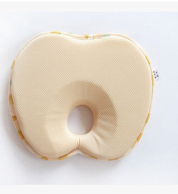 Newborn Infant Anti Roll Pillow Prevent Flat Head Neck Pillow Kids dealsniper-net Beige