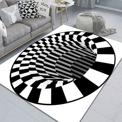 Pet Funny Mat Pad Trap Vision Carpet 3D Geometric Stereoscopic Illusion Floor Mat House dealsniper-net Vision B 40X60cm