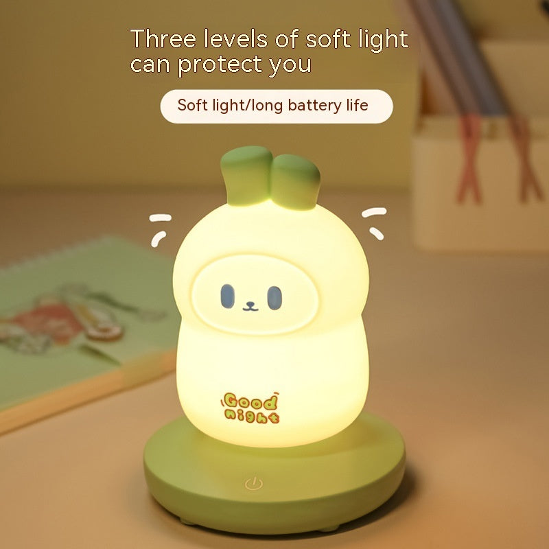 Rabbit Usb Silicone Night Lamp Charging Lamp Home Decor Gym From House
