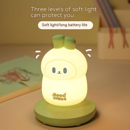 Rabbit Usb Silicone Night Lamp Charging Lamp Home Decor Gym From House