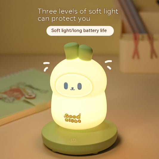 Rabbit Usb Silicone Night Lamp Charging Lamp Home Decor Gym From House
