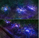 New Ground Plug Solar Fireworks Light LED Light String Copper