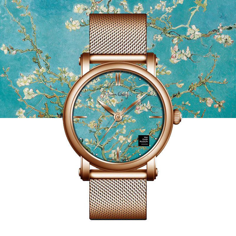 Van Gogh Almond Blossom Series Women's Quartz Watch Jewelry DealSniper.net
