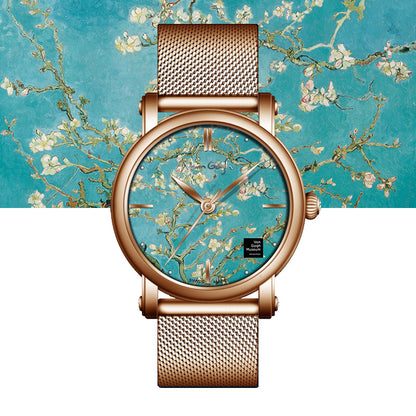 Van Gogh Almond Blossom Series Women's Quartz Watch Jewelry DealSniper.net