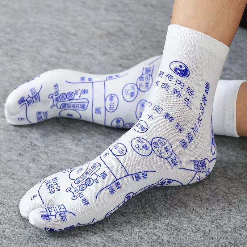 Hole Socks Cotton Sweat-absorbent Mid-calf Length Same Style Women dealsniper-net