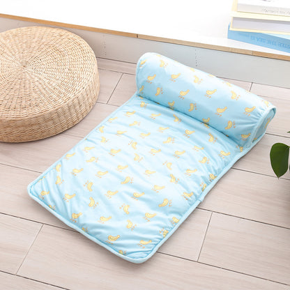 Cool Mat Summer Pet Blanket Cooling Breathable Bed Pets DealSniper.net Blue Large