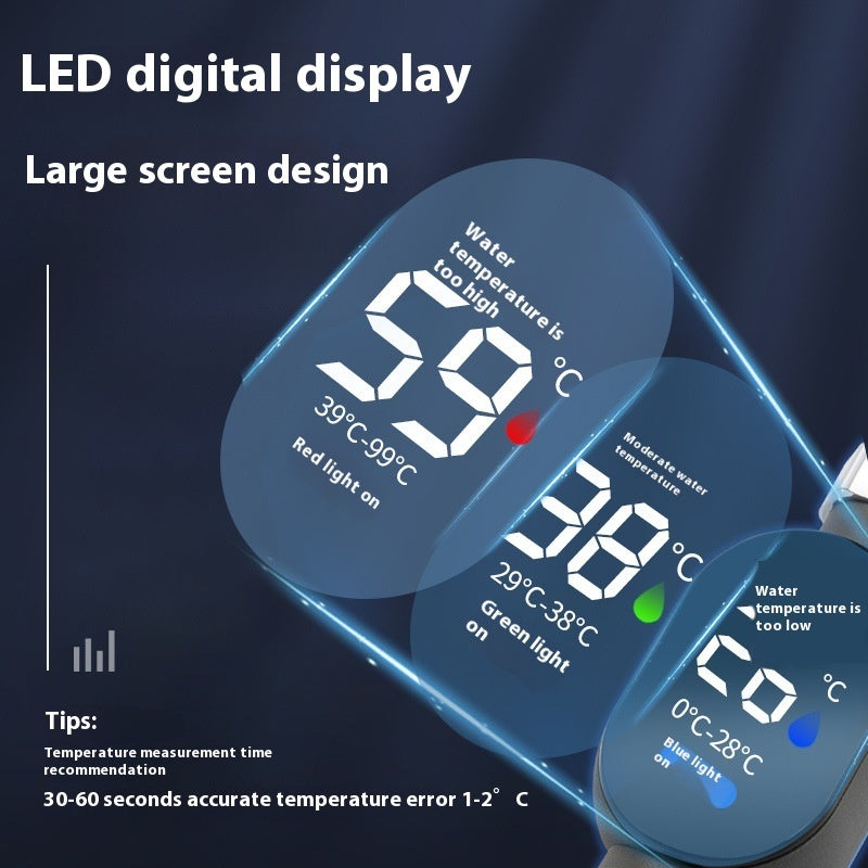 Household Visual LED Faucet Thermometer Health DealSniper.net