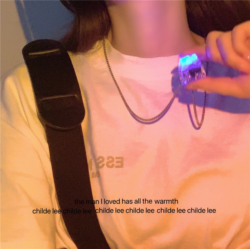 Decompression Necklace Manipulator Feel Button Luminous Jewelry Gym From House