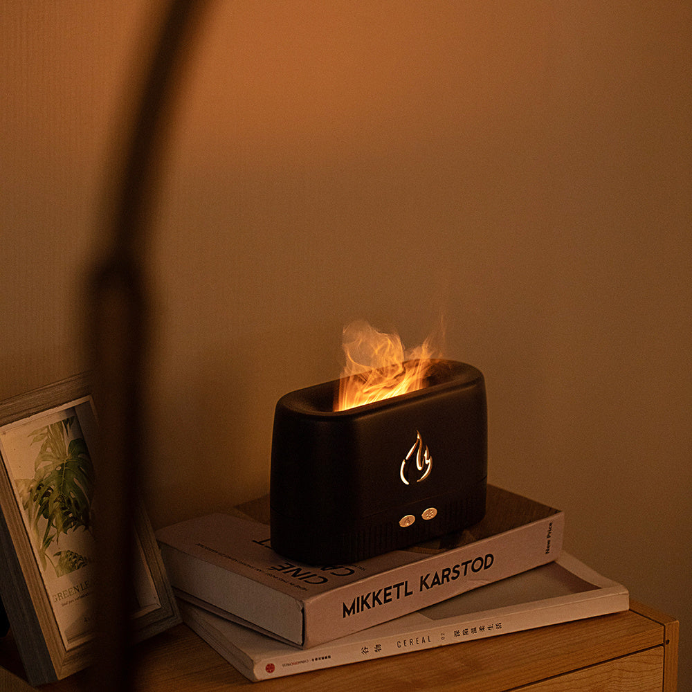 Factory Price Flame Humidifier Aroma Diffusers Machine Home Bedroom House DealSniper.net
