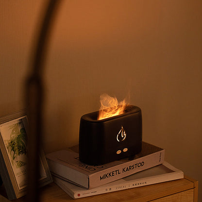 Factory Price Flame Humidifier Aroma Diffusers Machine Home Bedroom House DealSniper.net