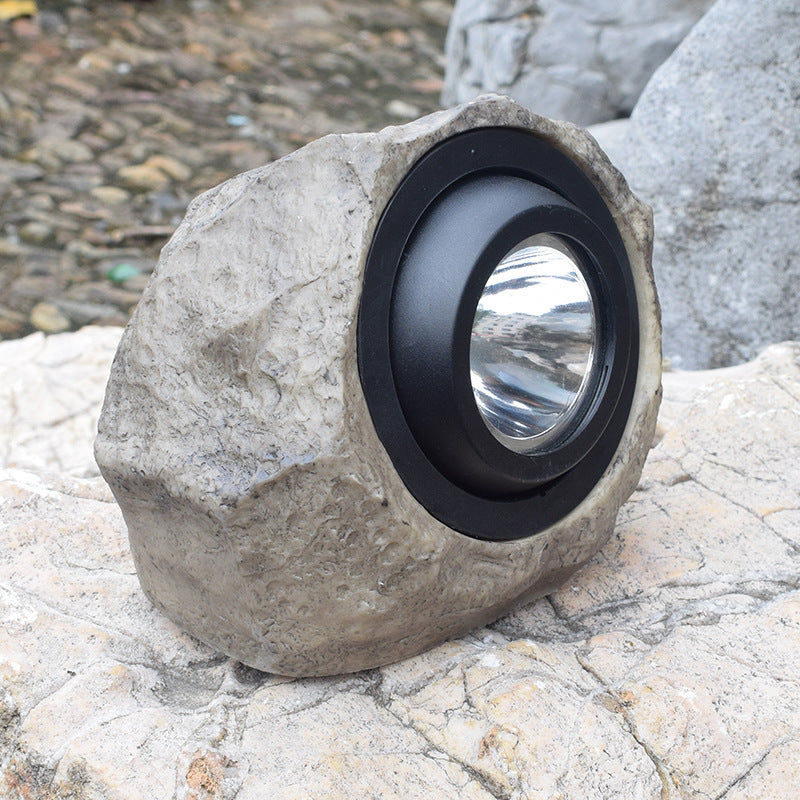 Cross-border New Solar Simulation Stone Lamp House Gym From House White