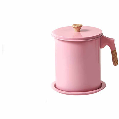 Kitchen Oil Storage Supplies Household Filter Oil Can Kitchen dealsniper-net Pink 1.7L