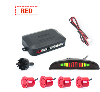 Manufacturers Wholesale Reversing Radar Buzz 4 General 12v Crescent Monitor SensorProbe Vehicle Vehicle dealsniper-net Red