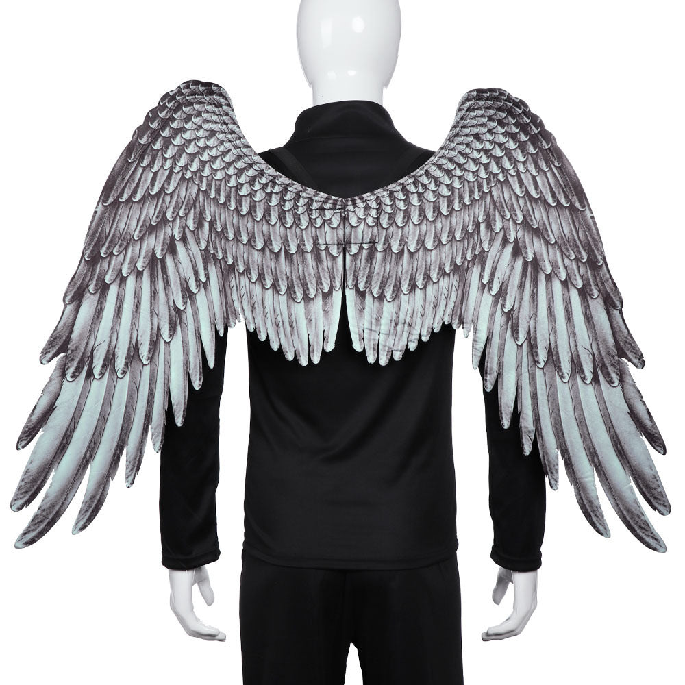 Halloween 3D Angel Wings Mardi Gras Theme Party Cosplay Wings Holidays DealSniper.net Adultblack