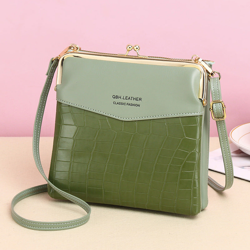 Lock Shoulder Bags Women Alligator Crossbody Phone Bag Women DealSniper.net Green