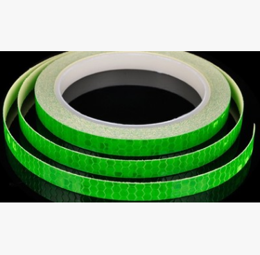 Car and motorcycle bicycle reflective stickers mountain bike luminous stickers dead fly bicycle wheel body sticker Vehicle dealsniper-net green