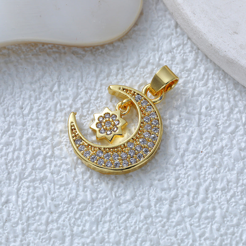 Fashionable Commuter Trendy Micro-Inlaid Zircon Ice-Type Necklace Jewelry Gym From House