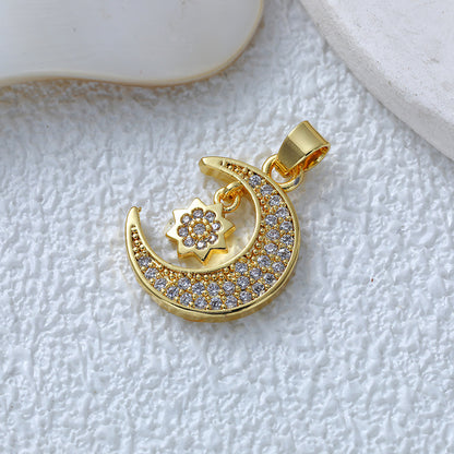 Fashionable Commuter Trendy Micro-Inlaid Zircon Ice-Type Necklace Jewelry Gym From House