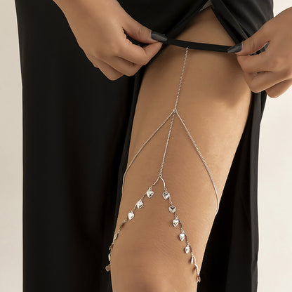 Leisure Beach Pearl Leg Ring Body Chain Women DealSniper.net 08White K0137