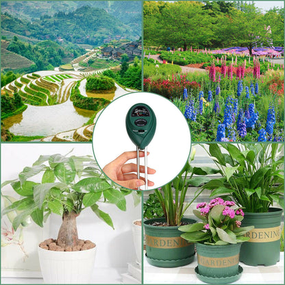 3 In1 Soil Tester Water PH Moisture Light Test Meter Kit For Garden Plant Flower Garden dealsniper-net