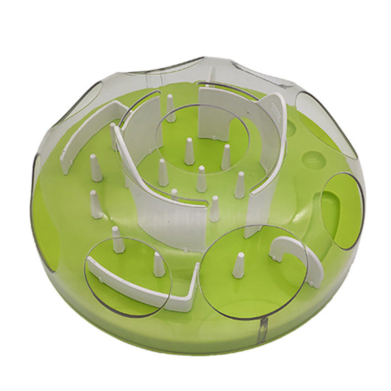 Pet Cat Toy Maze Slow Food Bowl Pets Gym From House