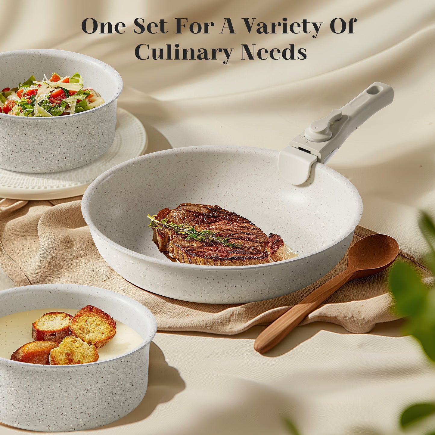 12 POTS And Pans Set, Non-stick Kitchen Cookware Set Kitchen DealSniper.net