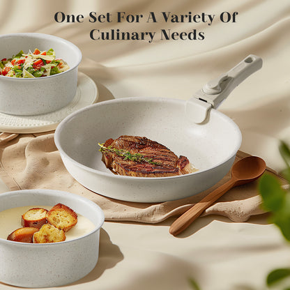 12 POTS And Pans Set, Non-stick Kitchen Cookware Set Kitchen DealSniper.net