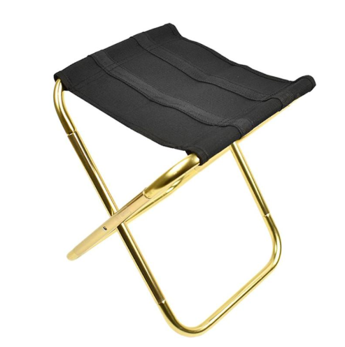 Outdoor folding chair Outdoor dealsniper-net Black gold