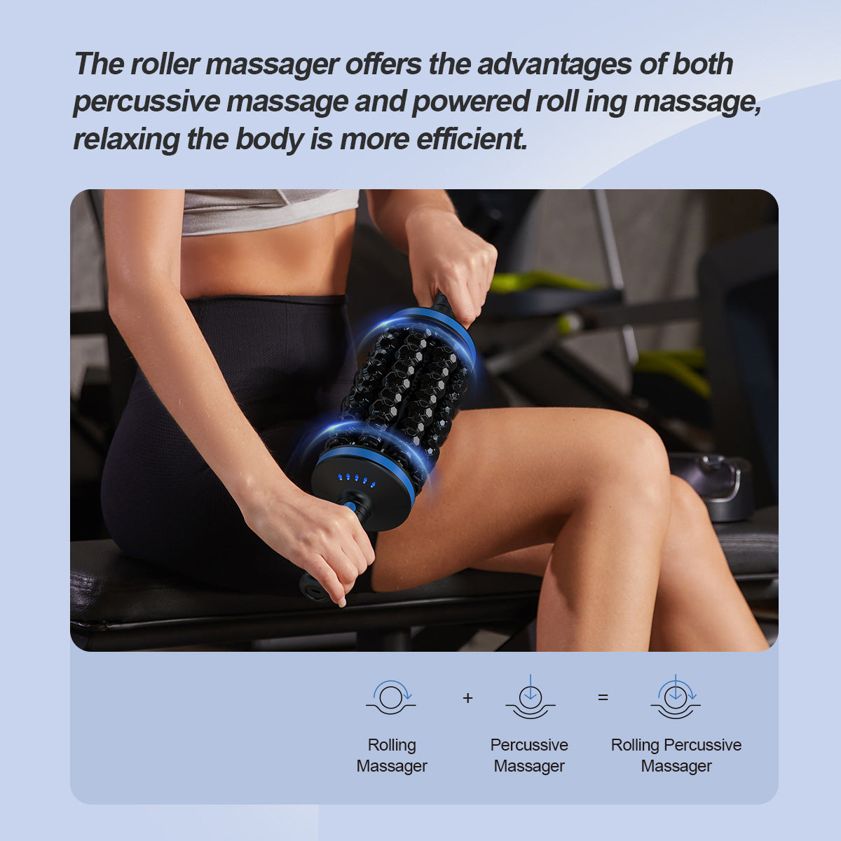 Muscle Relaxation Handheld Electric Rollers Massager Sports Gym From House