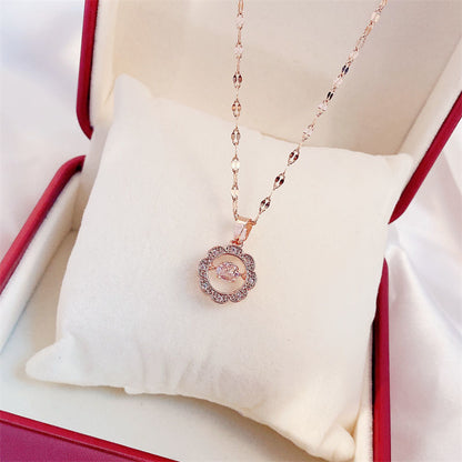 Valentines Day Gift Perfume Bottle Pendant Titanium Steel Necklace Jewelry Gym From House X170