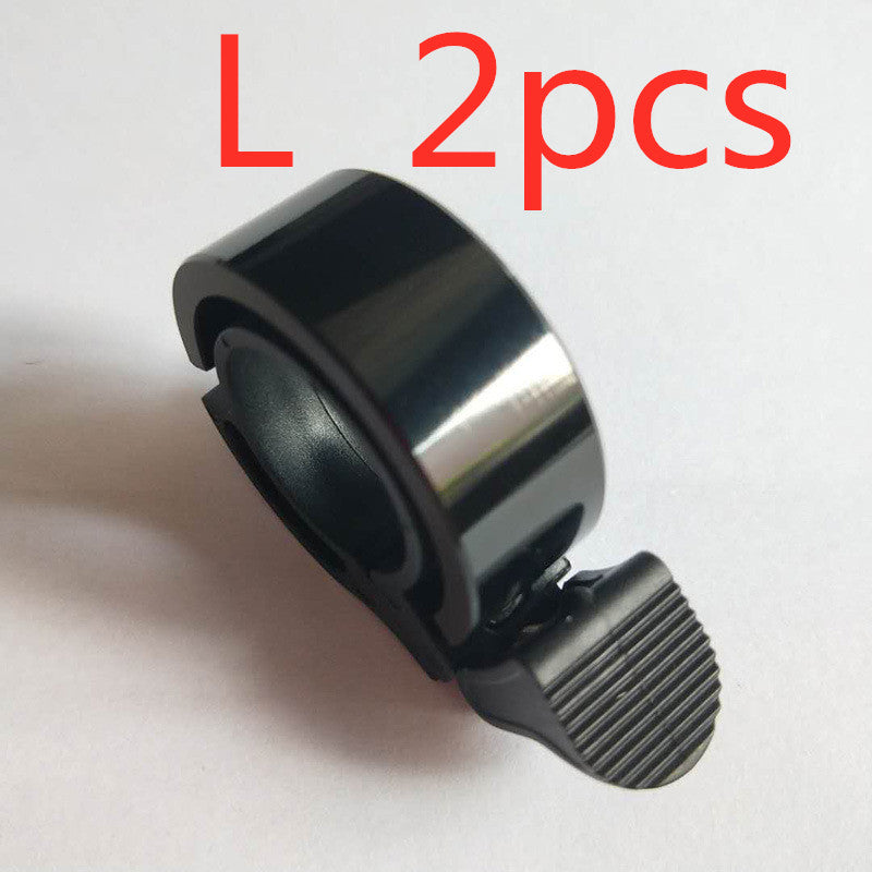 Aluminum Alloy Bicycle Bell For Children Adults Moutain Bike Cycling Outdoor DealSniper.net L Black 2pcs