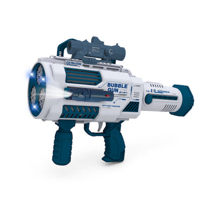 Bubbles Gun Kids Toy Rocket Soap Bubble Machine Guns Kids dealsniper-net Blue USB