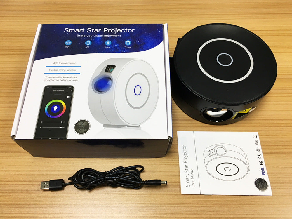 New creative gift starry sky projector lamp Gadgets Gym From House Black WiFi style USB